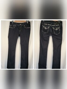 Miss Me Signature Boot cut Embellished Dark Wash Blue Women’s Jean Size 30x34
